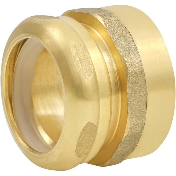Everflow 1-1/2 in. Cast Copper x 1-1/2 in. Slip Joint DWV Adapter for 1-1/4 in. Tubular Traps BDWV1373 - main